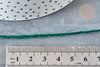 Corde de jute teintée vert 2mm, cordon pour bijoux, cordon scrapbooking, les 5 mètres G8098