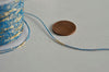 Cordon bleu or, fabrication bijoux, création bijoux,ruban mariage,fourniture créative, scrapbooking, largeur 1.5mm, longueur 1 mètre G301