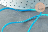 Cordon bleu turquoise or 1.5mm, x 1mètre (G3763)