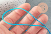 Cordon bleu turquoise or, bijoux,ruban mariage, scrapbooking, largeur 1.5mm, X 1mètre G3763