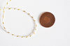 Cordon ecru or, fabrication bijoux, création bijoux,ruban mariage,fourniture créative, scrapbooking,1-1.55mm, bobine 100 mètres-G2145