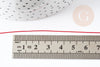 Cordon fil de jade nylon rouge 0.4mm, fabrication bijoux avec nœud coulissant, x1mètre G9117