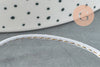 Cordon gris clair or, fabrication bijoux bijoux,ruban mariage,scrapbooking, largeur 1.5mm, X 1mètre G5081