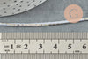 Cordon gris clair or, fabrication bijoux bijoux,ruban mariage,scrapbooking, largeur 1.5mm, X 1mètre G5081