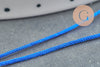 Cordon polyester bleu roi, fabrication bijoux, création bijoux,scrapbooking, 0.7mm, X 5mètres G3217