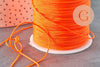 Cordon polyester orange fluorescent, fabrication bijoux,fourniture créative, scrapbooking, 0.7mm, x 5mètres G5814