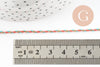 Cordon tressé Orange Rose bleu or 1.5mm x1 mètre G9728