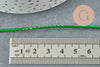 Cordon vert or, fabrication bijoux bijoux,ruban mariage,scrapbooking, largeur 1.5mm, X 1mètre G3407