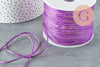 Cordon violet or,ruban mariage, scrapbooking, largeur 1.8mm, X 1mètre G1750