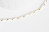 DOUBLONCordon blanc or, fabrication bijoux, création bijoux,ruban mariage,fourniture créative, scrapbooking,1-1.55mm,1-5-10metres-G2343