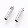 Embouts cordon et chaine acier argenté 7x1.6mm, x10 (G4048)