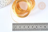 Fil mémoire de forme acier doré 40 mm AVEC DEFAUT, création de bijoux DIY, fabrication de bracelet, x 20 tours G7209