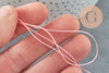 Fil rose clair, fournitures créatives, fil à broder, fil couture, scrapbooking, fil rose, fil nylon rose, 0.7mm, x 10Mètres G3637