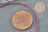 Fil rose fuchsia métallisé, fournitures créatives, fil original, création bijoux, fil Couture broderie,fil rose, diamètre 0.8mm, x 1M G2315