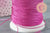 Fil rose fuchsia métallisé, fournitures créatives, fil original, création bijoux, fil Couture broderie,fil rose, diamètre 0.8mm, x 1M G2315