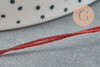 Fil rouge métallisé, fournitures créatives, fil original,création bijoux, fil Couture broderie,fil rouge, diamètre 0.8mm, x 5mètres G2314