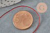 Fil rouge métallisé, fournitures créatives, fil original,création bijoux, fil Couture broderie,fil rouge, diamètre 0.8mm, x 5mètres G2314
