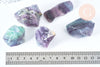 Fluorite naturelle violette verte brute 30-50mm, pierre pour lithothérapie x1 G6847