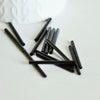 Grandes perles rocaille Tube noires 20x2,5mm,verre noir, long tube,perle tube noir, création bijoux, X 10gr G3155