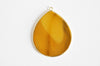 ADN-Pendentif goutte mokaite naturel 41mm,Pendentif bijoux pierre naturelle, X1 G2488