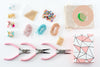 Kit 3 Bracelets/Collier breloques & Cordon, Coffrets et kits pour la création de bijoux fantaisie DIY, X1 G9556