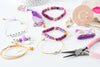 Kit création 10 Bracelets Surfer, Coffrets et kits pour la création de bijoux fantaisie DIY, X1 G9555