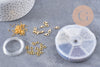 Kit de perles rocaille façon Miyuki Mix Noir Argent Blanc, x1 (G9193)