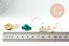 Kit mix de perles heishi vert caramel, Coffret et kit pour création de bijoux fantaisie, x1