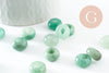 Pendentif donut aventurine naturelle 14mm, x2 (G4493)