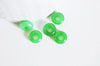 Pendentif donut jade vert teinté,pendentif jade, pendentif pierre,jade naturel, jade vert,jade vert naturel,10.5mm, lot de 2,G3035