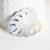 Pendentif feuille nacre naturelle,pendentif feuille monstera nacre,coquillage blanc,création bijou, 47-48mm, x1,G2624