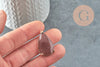 Pendentif goutte agate sienne support doré, pendentif pierre,agate naturelle,création bijoux, pierre naturelle, 32mm, x1 G4449