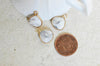 Pendentif goutte howlite blanche, fournitures créatives,pendentif bijoux,pendentif pierre,howlite naturelle,pendentif howlite,18mm-(G0978)