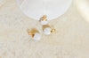 Pendentif goutte howlite blanche, pendentif bijoux,pendentif pierre,howlite naturelle,pendentif howlite,14mm, x 2,G80