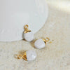 Pendentif goutte howlite blanche, pendentif bijoux,pendentif pierre,howlite naturelle,pendentif howlite,14mm, x 2,G80