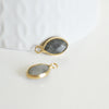 Pendentif goutte labradorite facettes,pendentif pierre,bijou pierre,labradorite naturel,17mm, x1 G3060