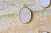 Pendentif oval jade rose , Pendentif bijou pierre naturelle, pendentif pierre naturelle,jade naturel,25mm, x1, G4648