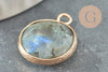 Pendentif rond labradorite naturelle 20mm,pendentif pierre naturelle pour création de bijoux, x1 - G1013