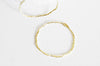 Pendentif rond laiton brut 35mm, fournitures pour bijoux, breloque laiton brut, X2 G1905