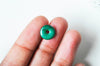 Pendentifdonut malachite, pendentif bijoux,pendentif pierre,bijou pierre, malachite naturelle,pendentif hexagone,12mm G3985