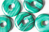 Pendentifdonut malachite, pendentif bijoux,pendentif pierre,bijou pierre, malachite naturelle,pendentif hexagone,12mm G3985