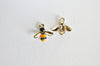 Pendentifs doré abeille émaillé pendentif insecte métal doré, pendentif nature,création bijoux,15mm, X5 G3182