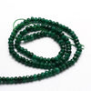 Perle abacus jade naturel rondelle vert foncé 4x2mm, perle pierre naturel facette pour création bijoux, X1 fil de 36cm G3665