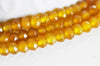 Perle abacus jade naturel teinté jaune 4x2mm, perles pierre naturelle à facettes, x1 fil 36cm, G1710