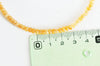 Perle abacus jade naturel teinté orange 4x2mm, perle pierre naturelle à facettes, x1 fil de 35cm, G2698