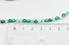 Perle agate verte facettée 4mm, perle agate,perle pierre naturelle,agate naturelle,perle facette,4mm,fil de 90 perles, x1 G4477