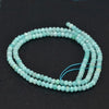 Perle amazonite naturelle abacus en pierre naturelle,fil de 40cm,3x2mm G5218