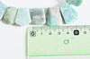 Perle amazonite turquoise naturel brute roulée,pierre naturelle, litotherapie, Chips amazonite, 18-25mm, X2 G3670