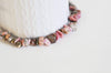 Perle chips rhodonite,pendentif bijoux,bijou pierre rhodonite Naturelle, perle rhonodite,le fil de 80cm G3847