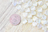 Perle coquillage verre transparent rose clair, perles verre tchèque, perle coquille, verre rose,10.5mm, x10 perles G5438